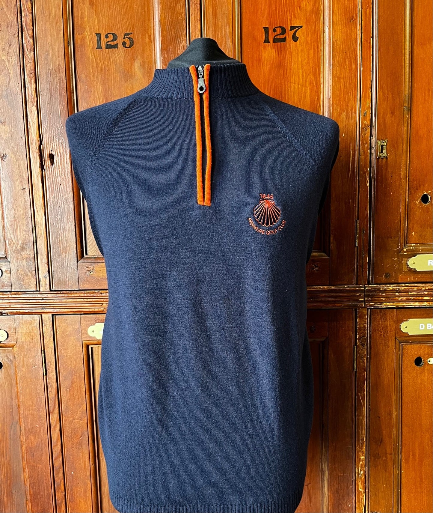 Merino Contrast Zip Neck Jumper