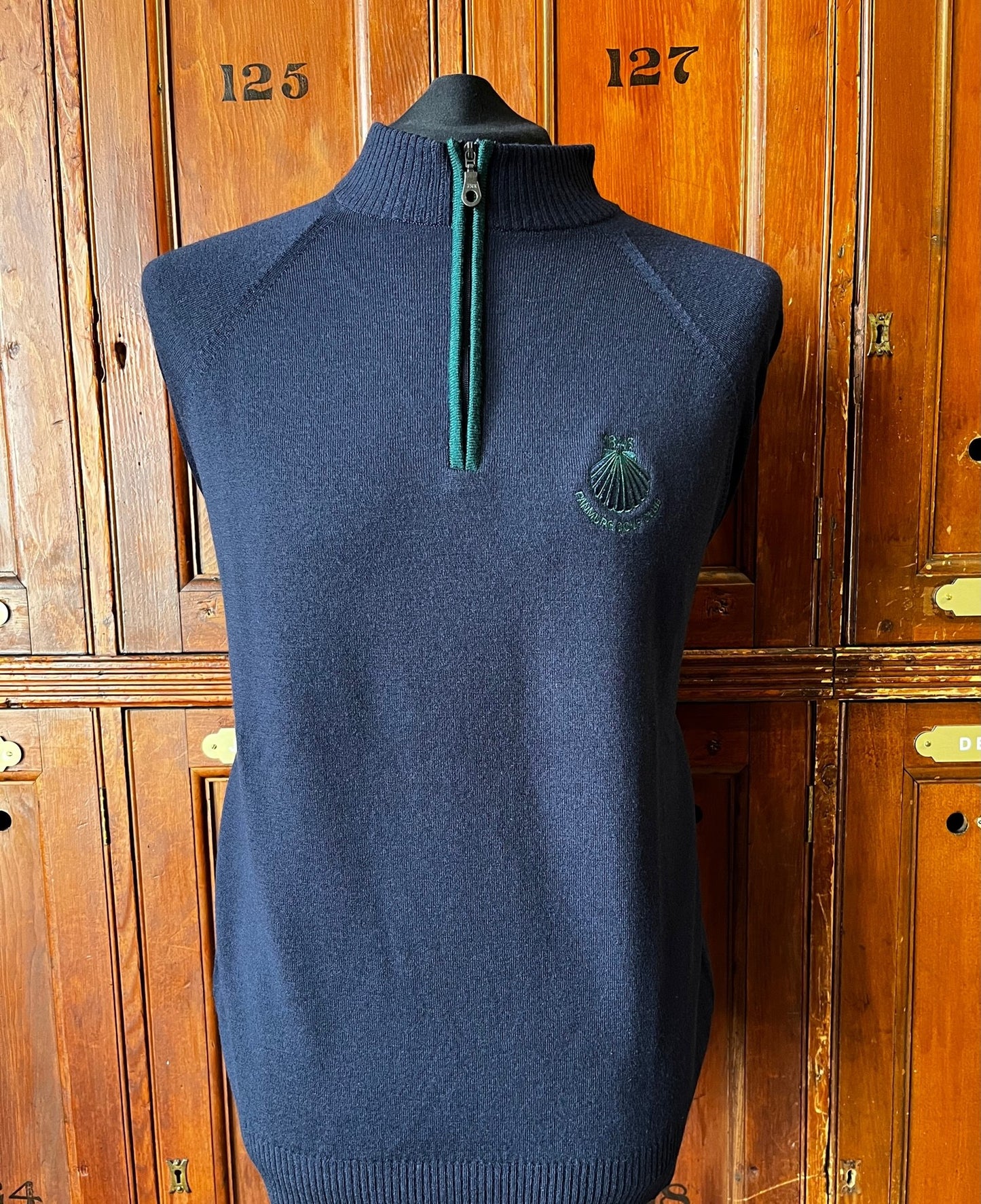 Merino Contrast Zip Neck Jumper