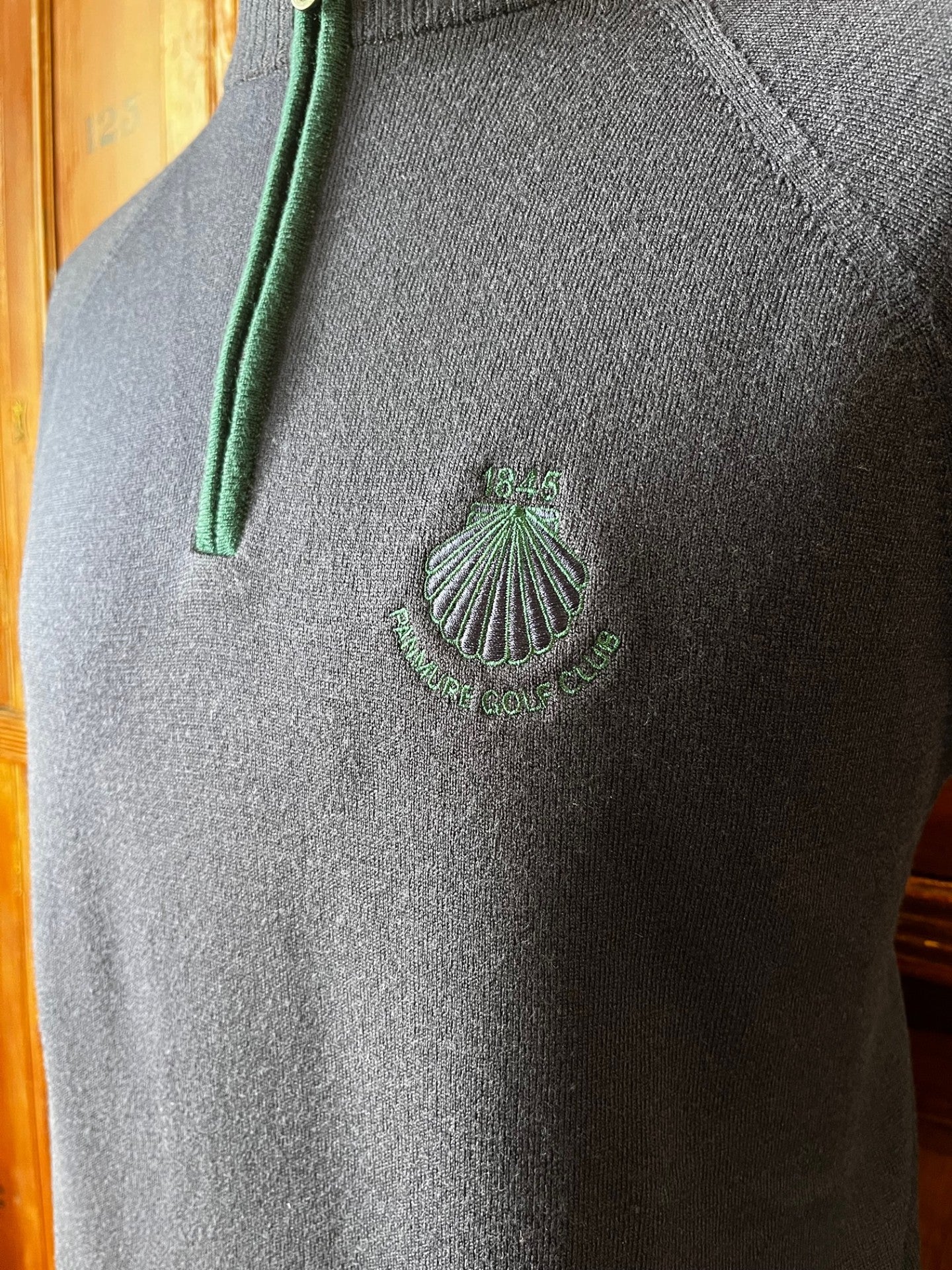 Merino Contrast Zip Neck Jumper