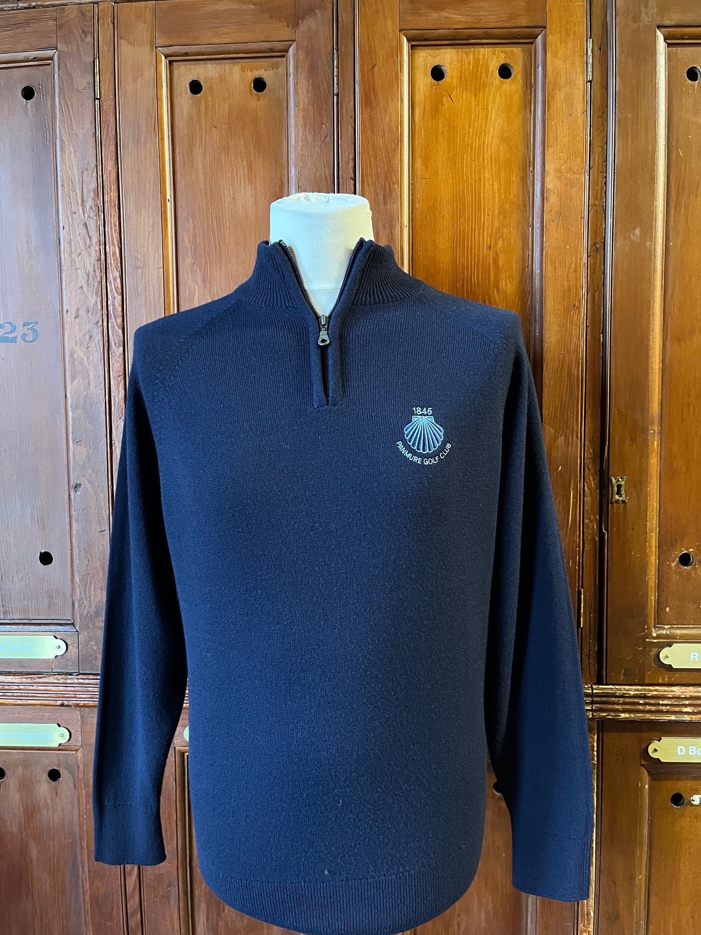 Lambswool Zip Neck Jumper