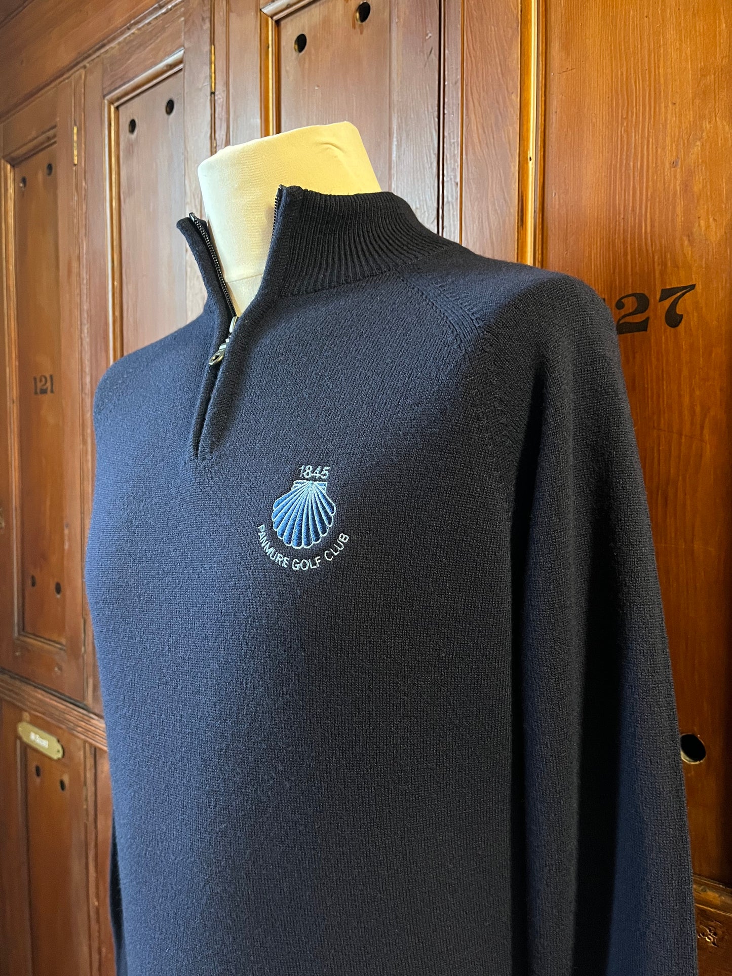 Lambswool Zip Neck Jumper