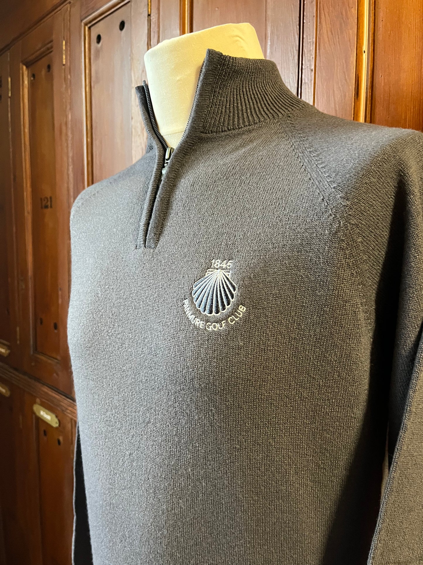 Lambswool Zip Neck Jumper