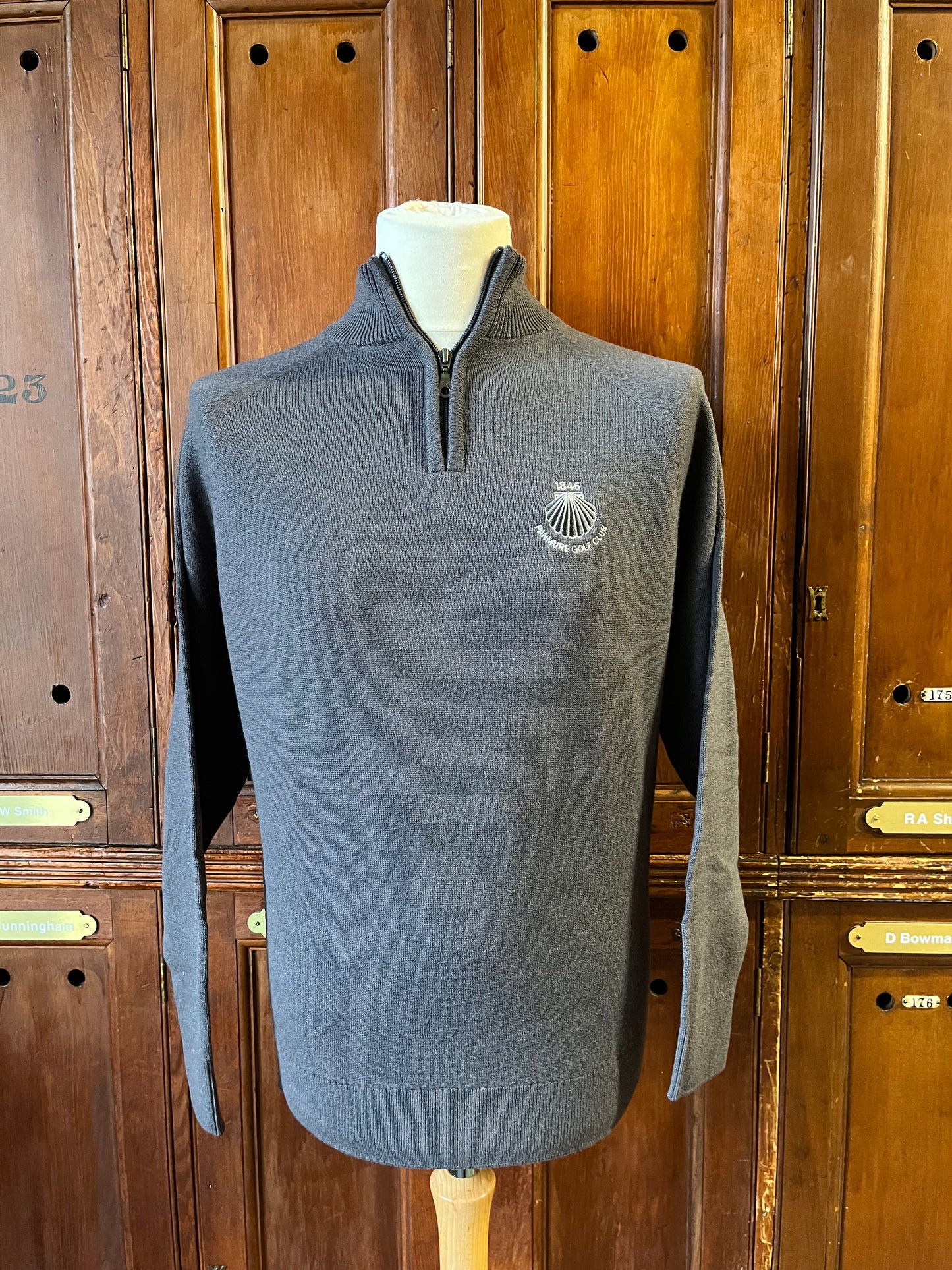 Lambswool Zip Neck Jumper