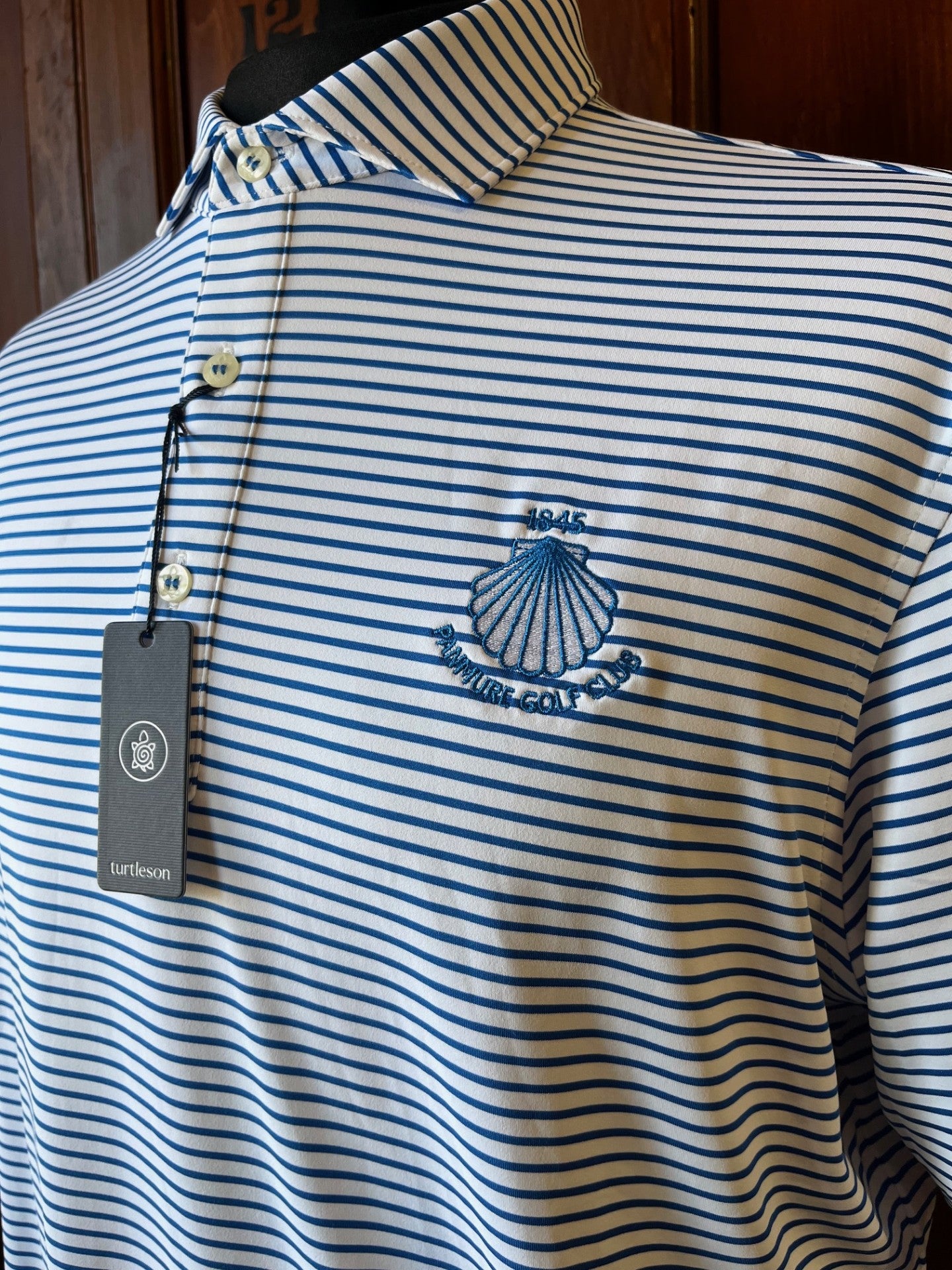 Mathew Stripe Performance Polo