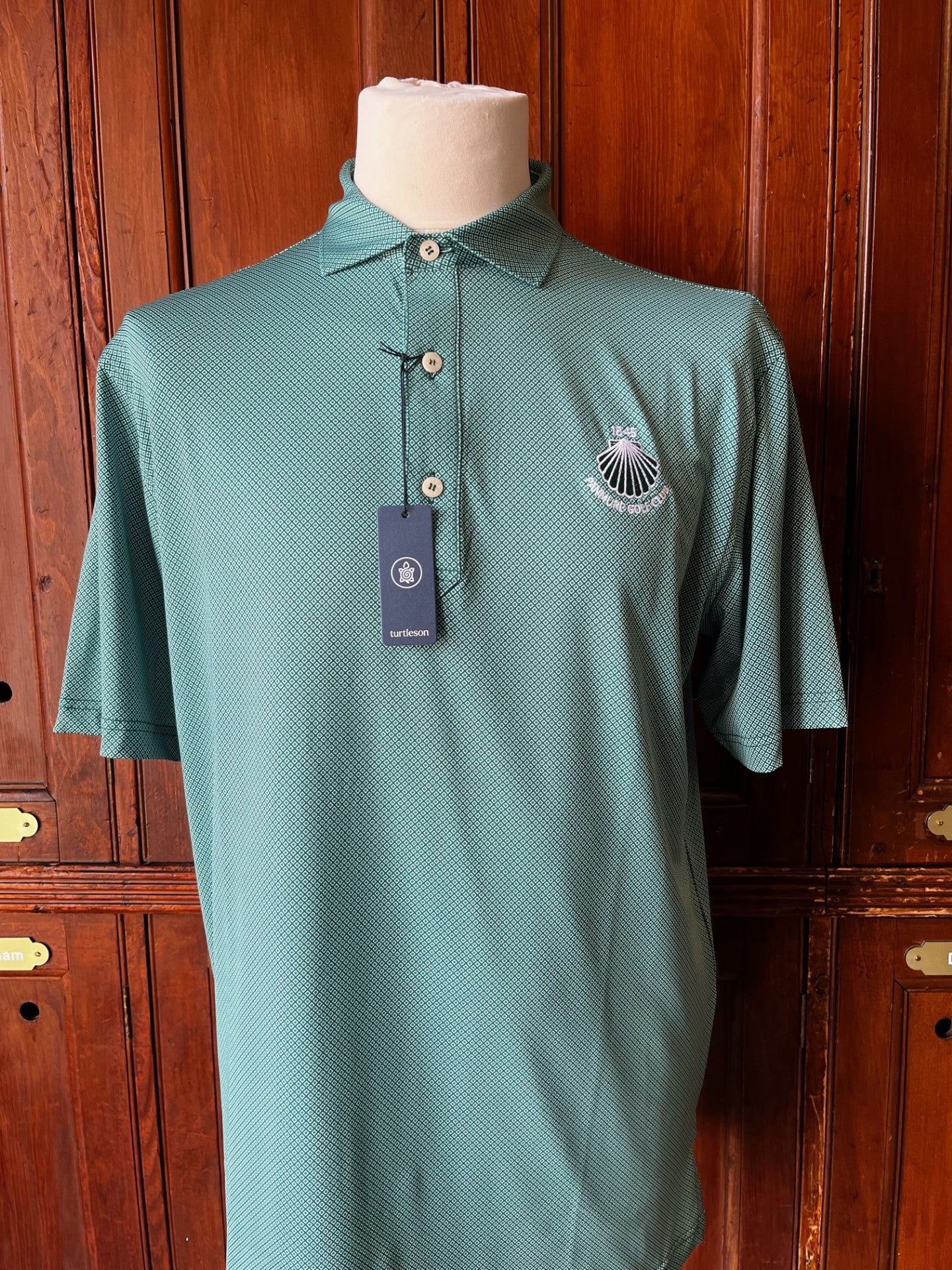 Clarence Mini Diamond Jacquard Performance Polo