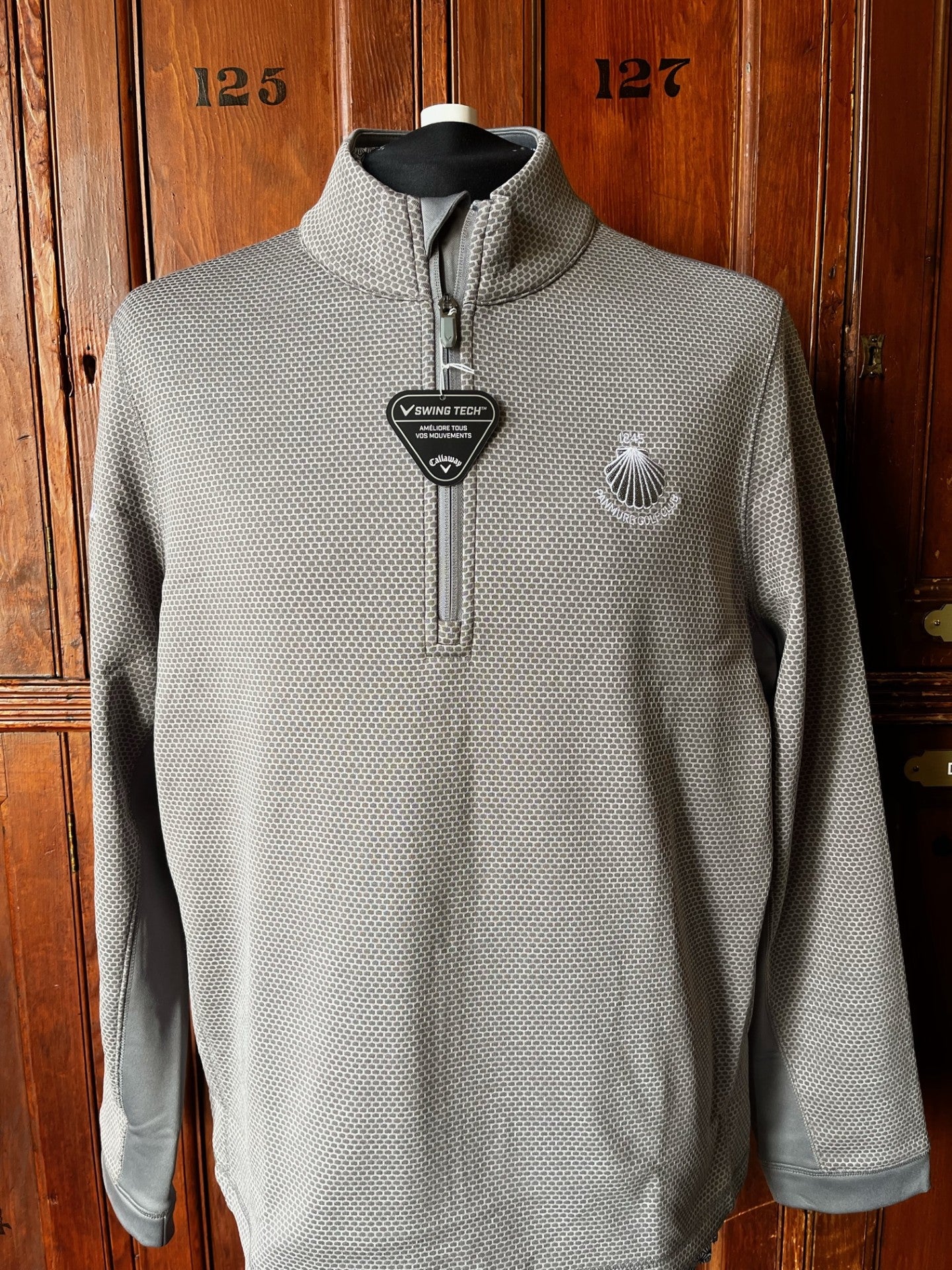 Hex Textured 1/4-ZIP Fleece Jumper